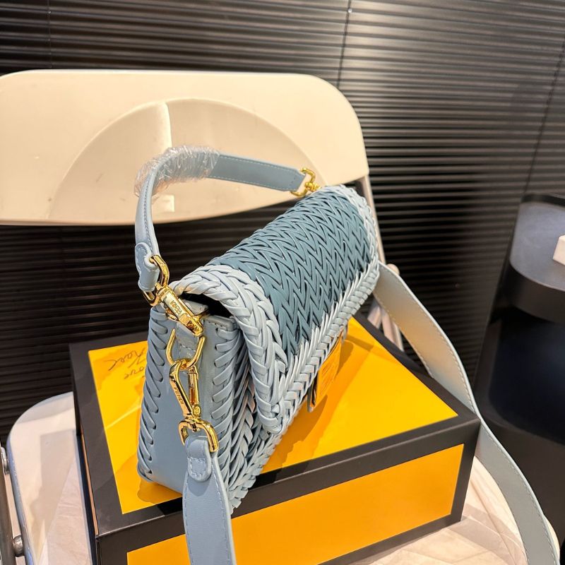 Fendi Retro Woven Baguette Bag