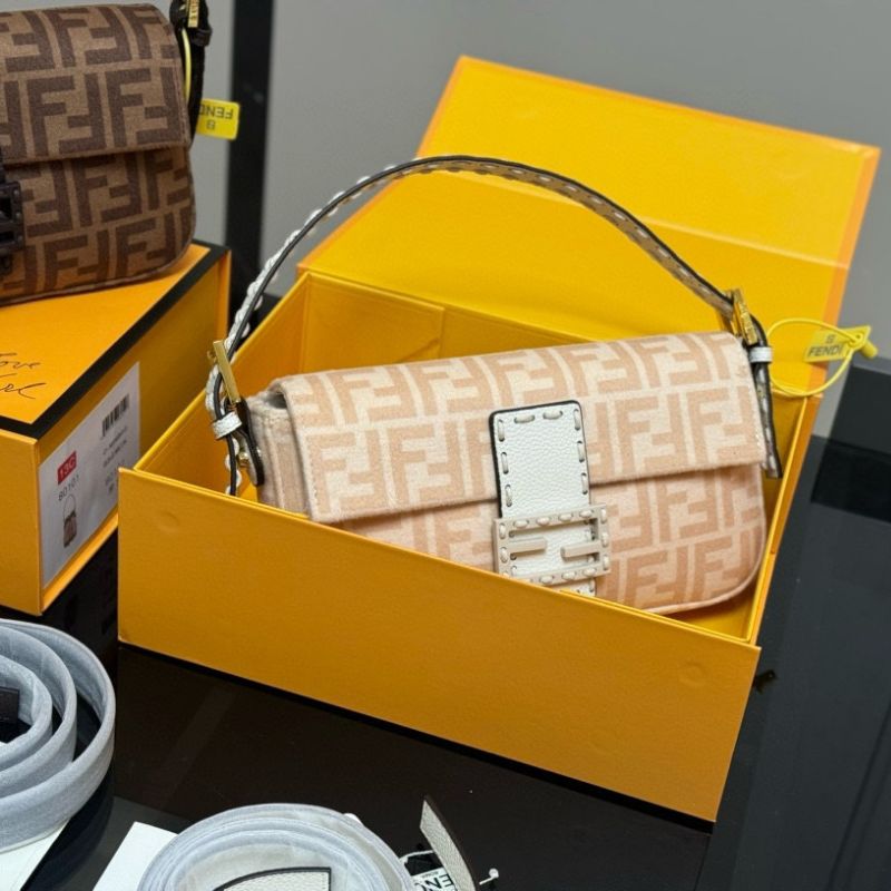 Fendi Retro Baguette Shoulder Bag