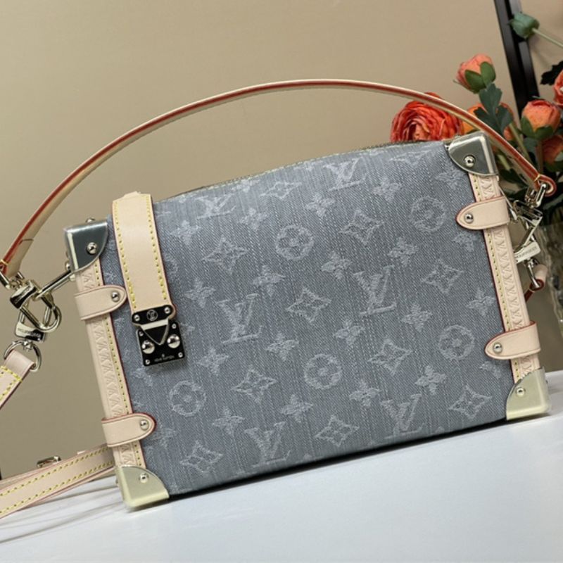 Louis Vuitton Monogram Laminated Jacquard Handbag Blue