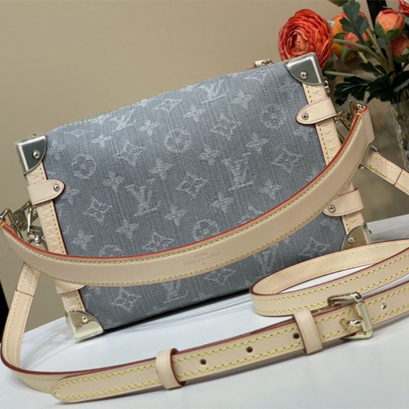 Louis Vuitton Monogram Laminated Jacquard Handbag Blue