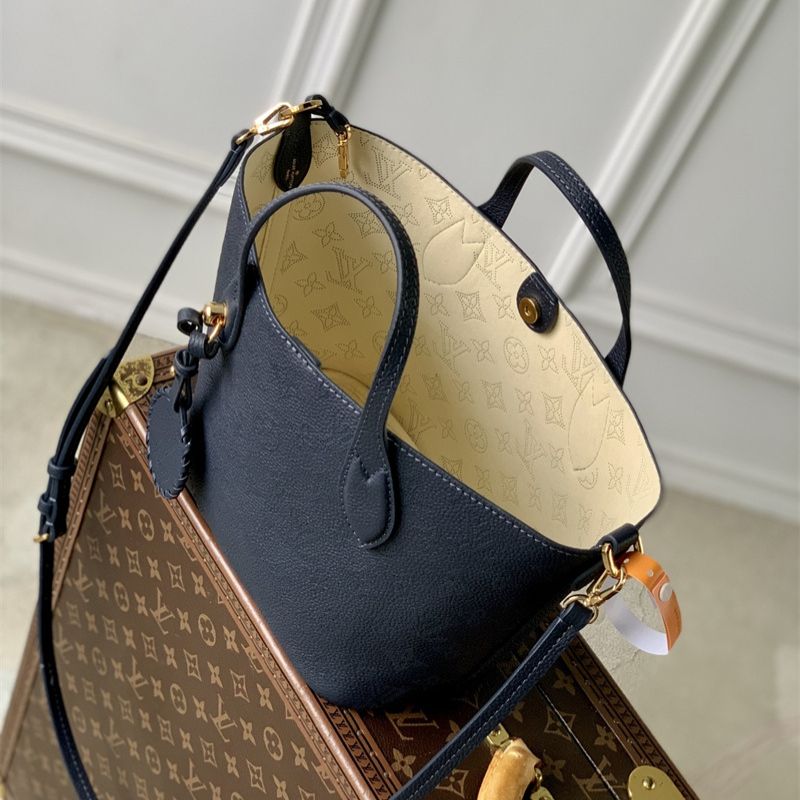 LV Neverfull MM Monogram Empreinte Leather Handbag
