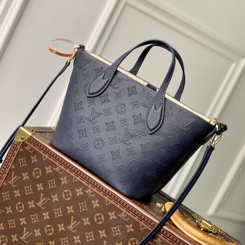 LV Neverfull MM Monogram Empreinte Leather Handbag