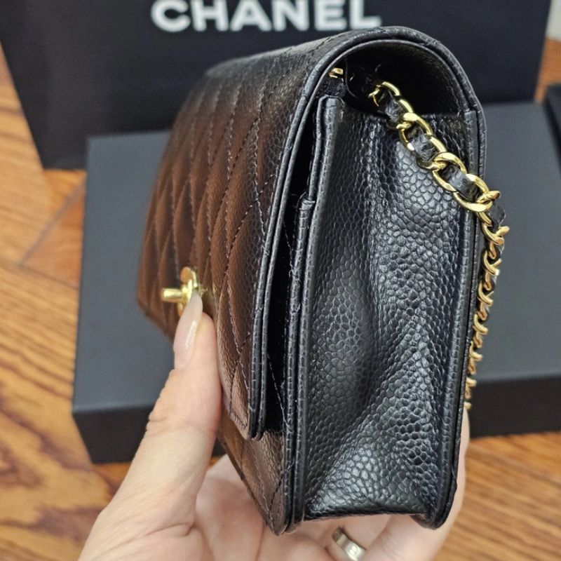 Chanel Classic WOC Black Caviar GHW Luxury Bag