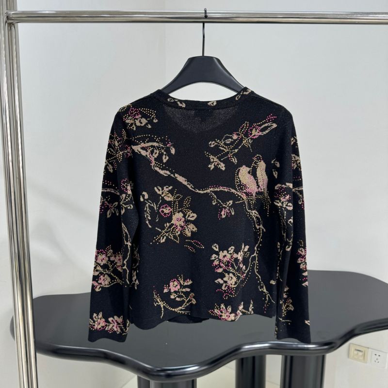 Chanel Floral Pattern Cardigan