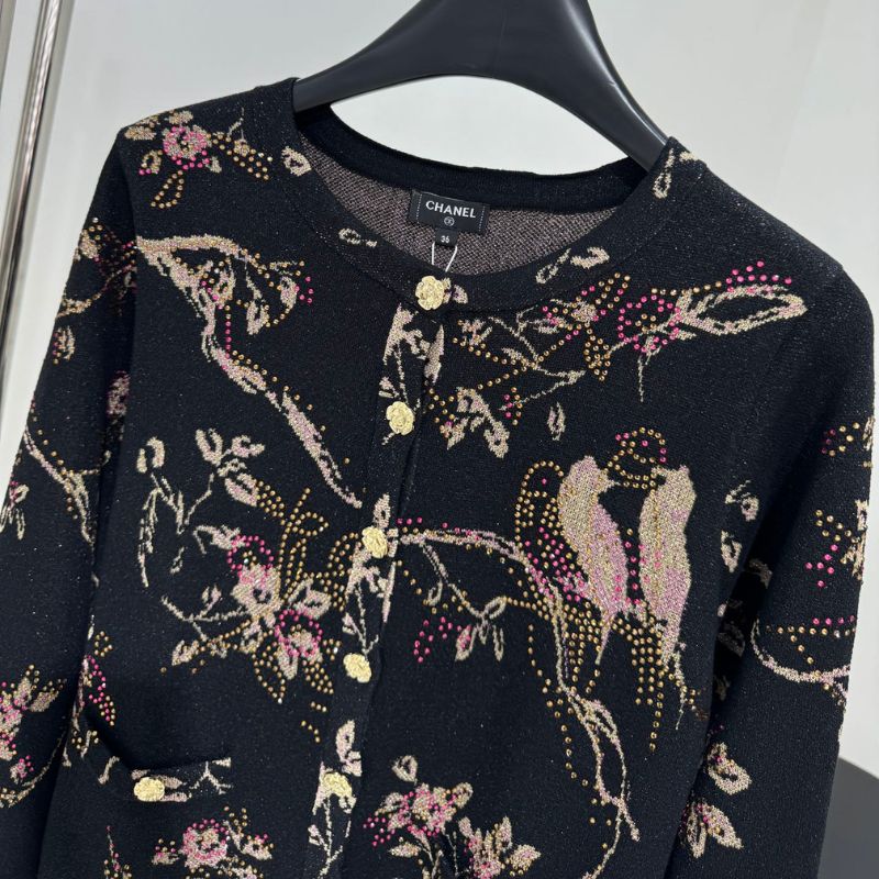 Chanel Floral Pattern Cardigan