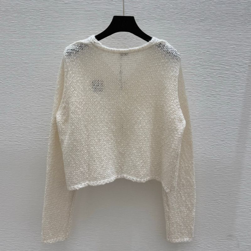 Loewe White Cardigan