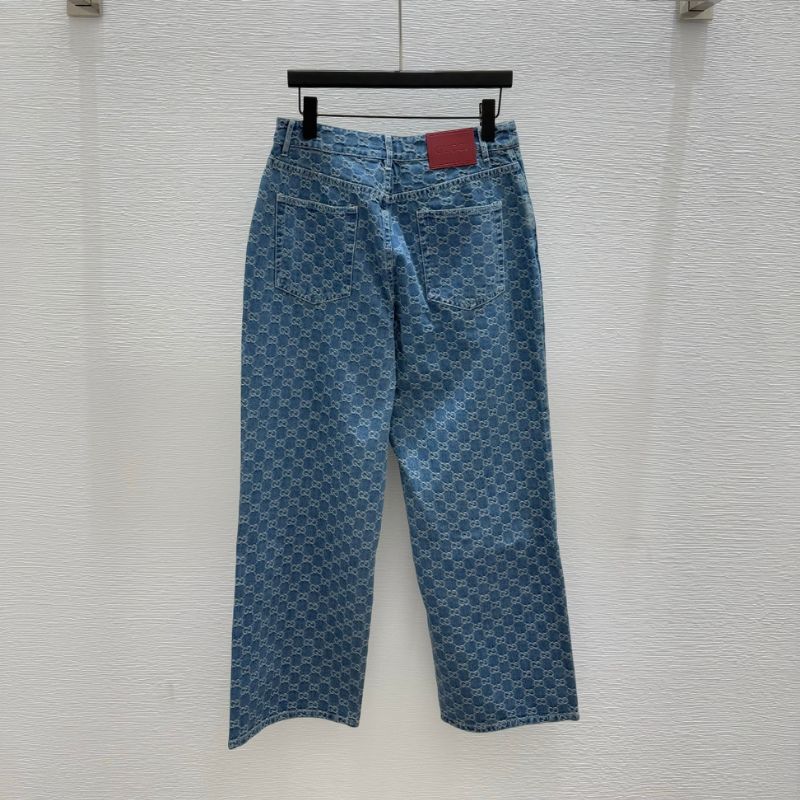 Gucci Monogram Denim Jeans