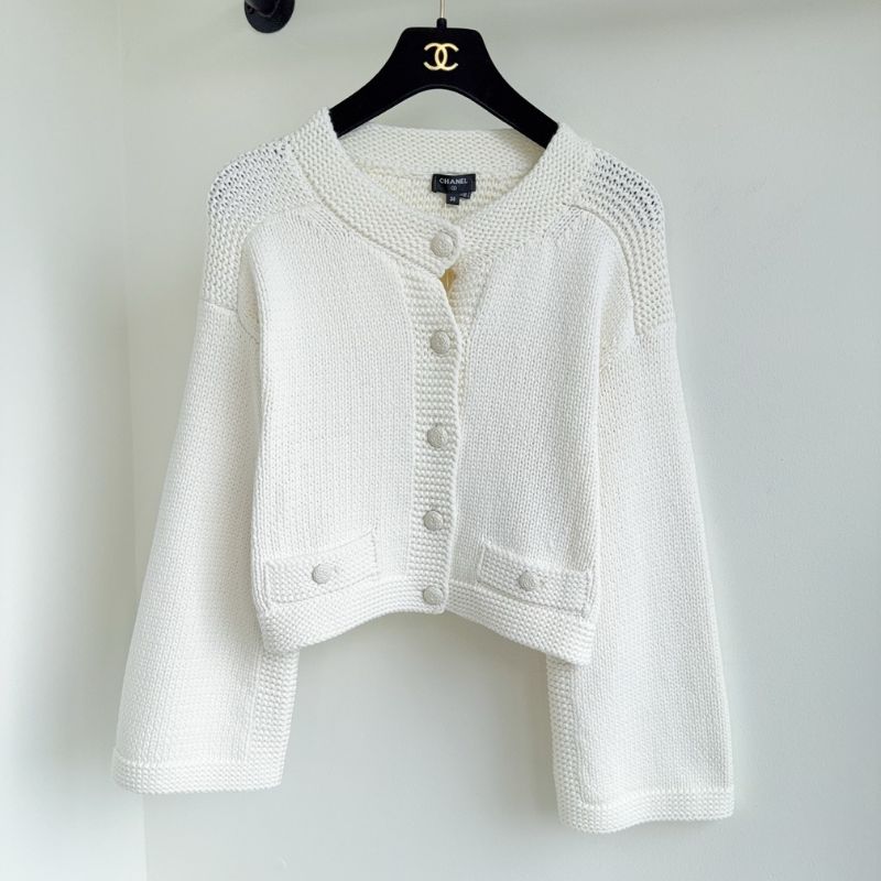 Luxurious White Chanel Cardigan