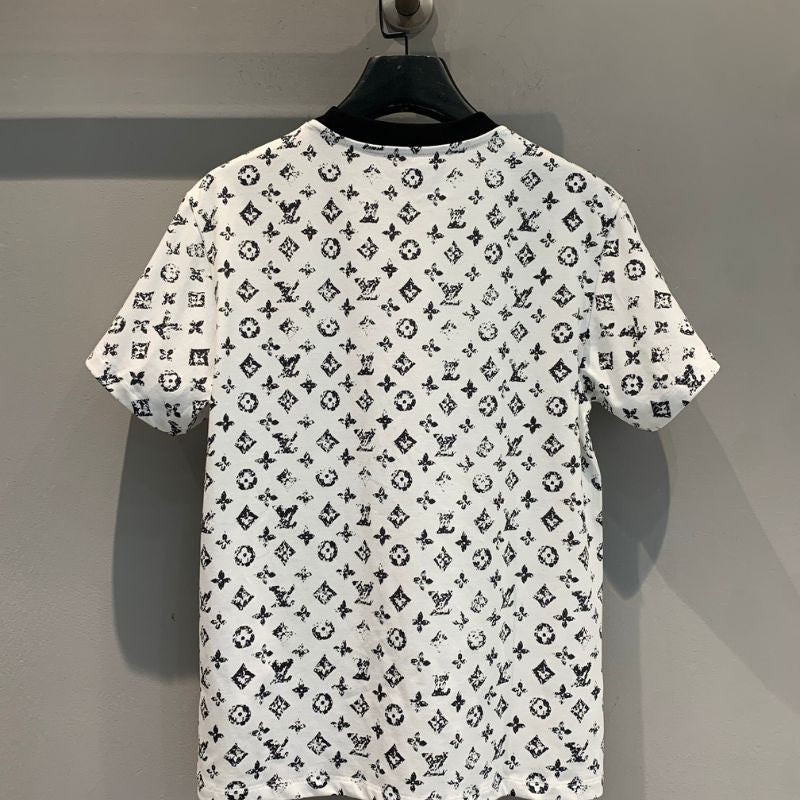White Louis Vuitton Logo T-Shirt