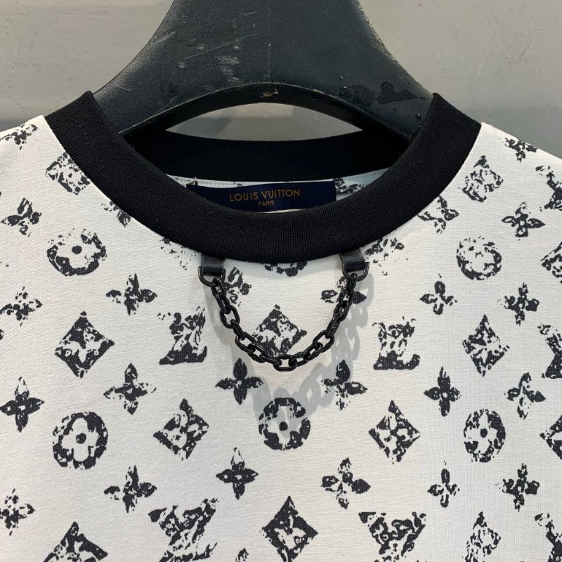 White Louis Vuitton Logo T-Shirt