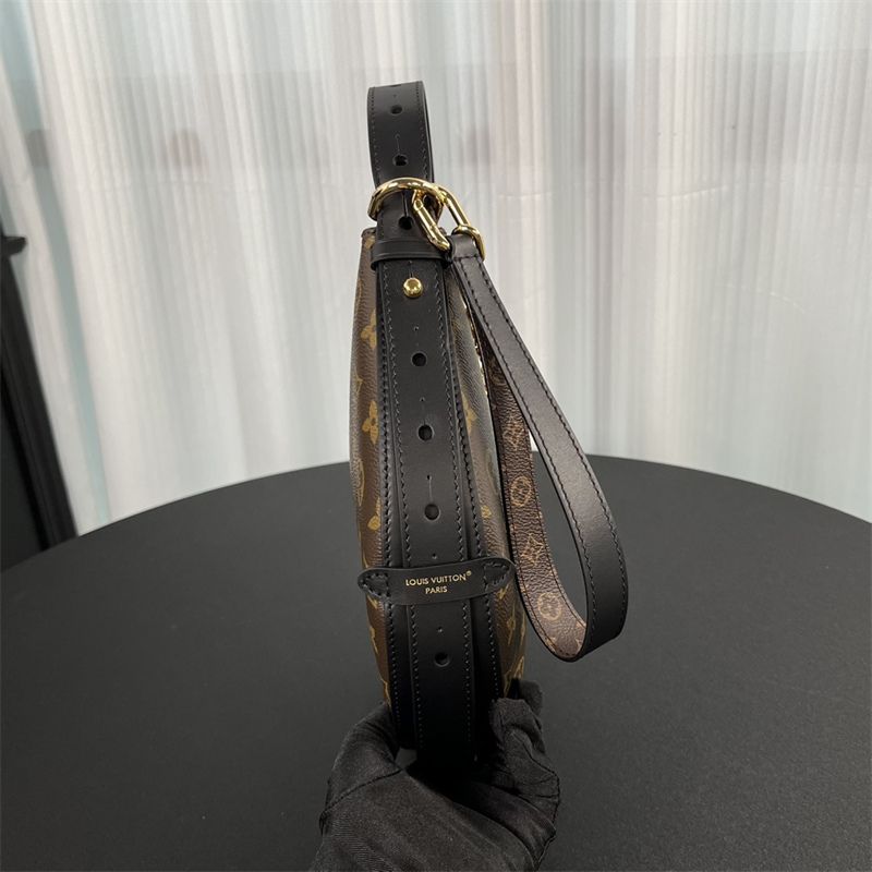 LV Loop Hobo Bag Monogram Reverse Brown