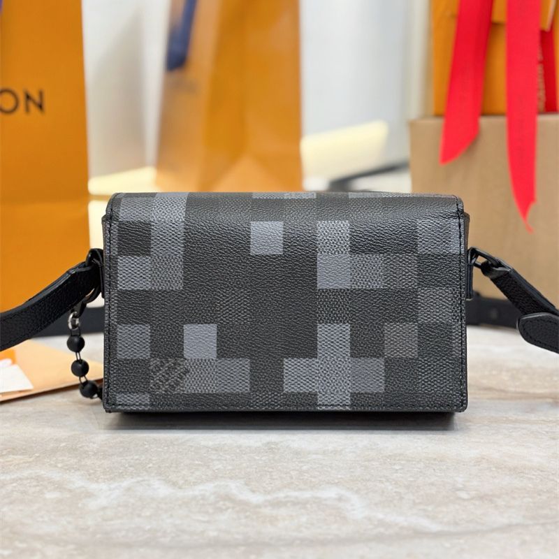 Louis Vuitton Steamer Camouflage Canvas Crossbody Bag