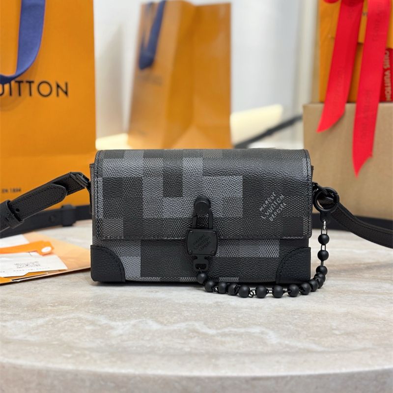 Louis Vuitton Steamer Camouflage Canvas Crossbody Bag