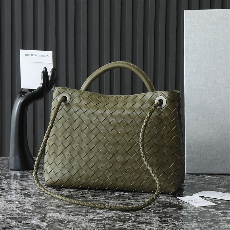 Bottega Veneta Andiamo Embellished Intrecciato Tote Bag
