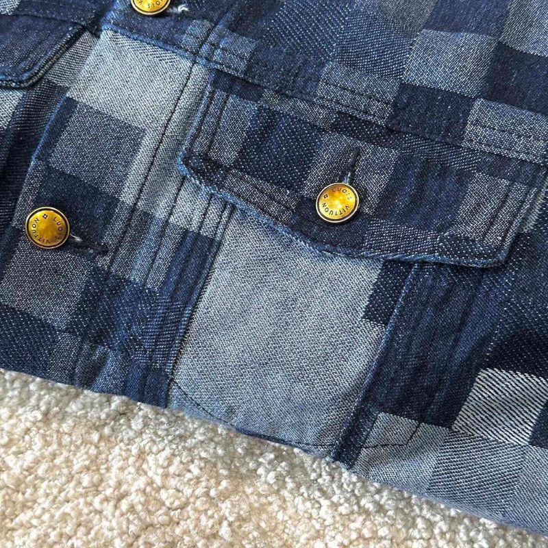 Louis Vuitton Plaid Couple Denim Jacket