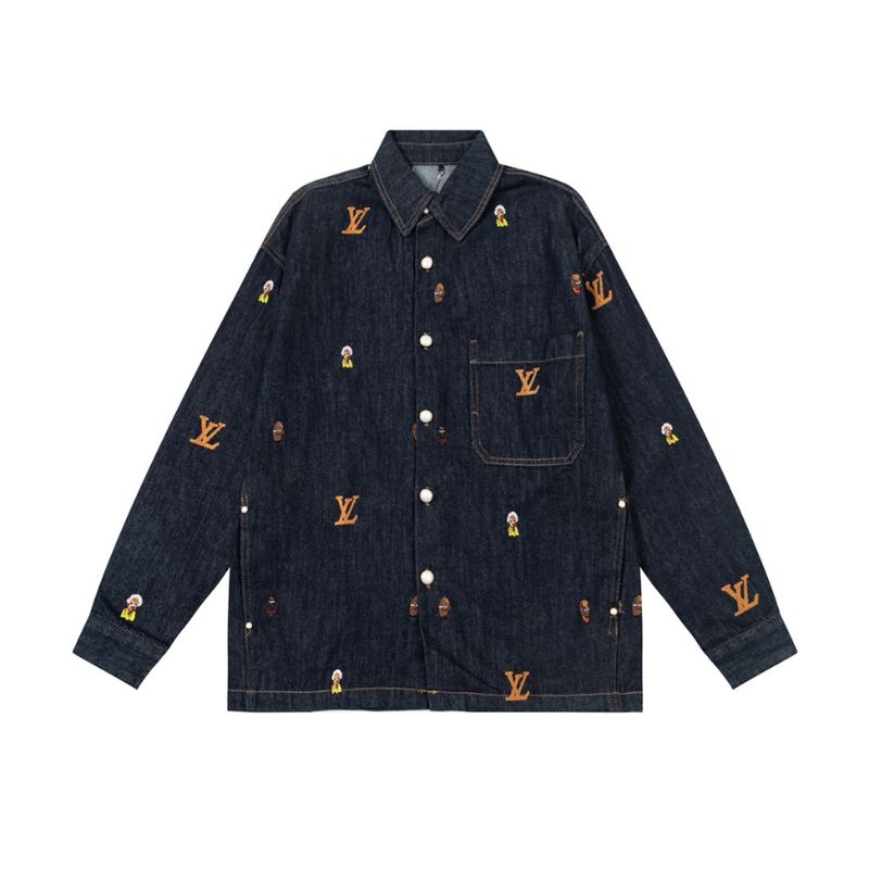 Premium Embroidered Denim Over Jacket