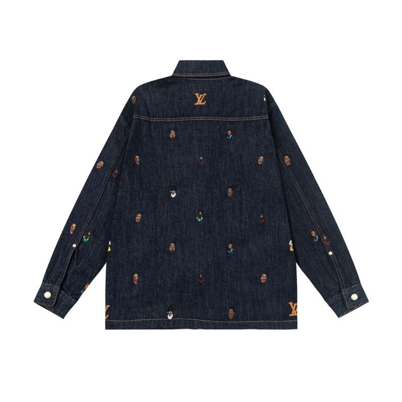Premium Embroidered Denim Over Jacket