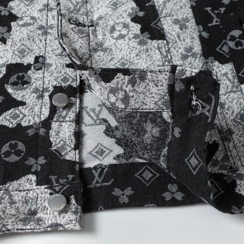Louis Vuitton Monogram Printed Denim Jacket