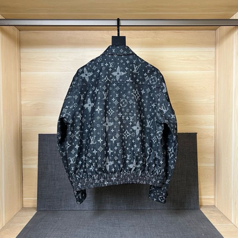 Louis Vuitton Monogram Crack Print Denim Jacket