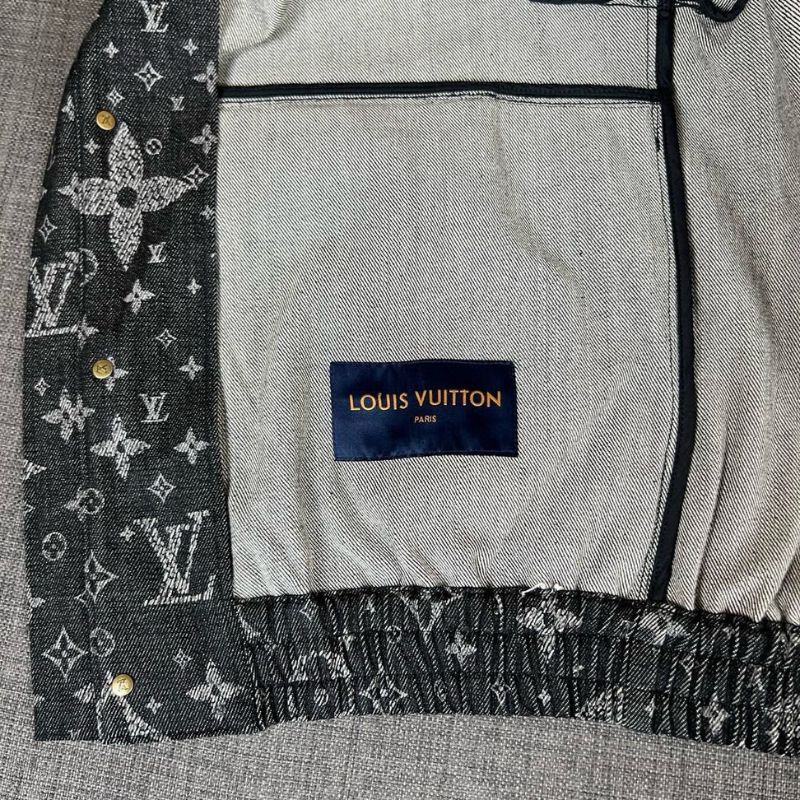 Louis Vuitton Monogram Crack Print Denim Jacket