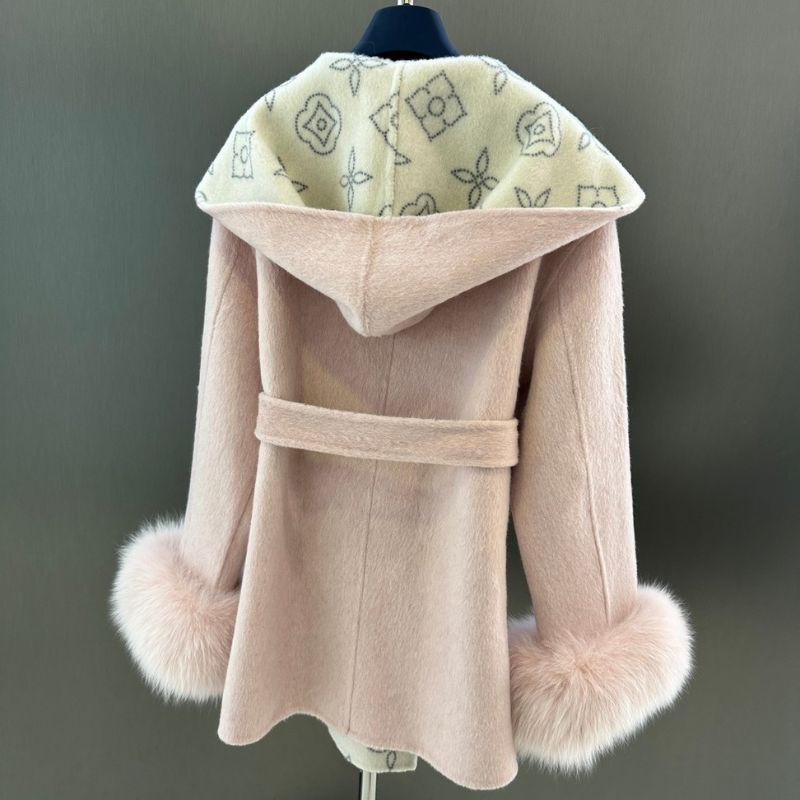 Louis Vuitton Reversible Hooded Wrap Coat