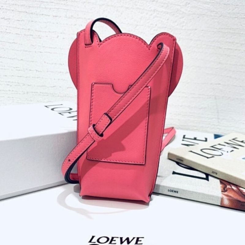 Loewe Elephant Pocket bag in a bright pink