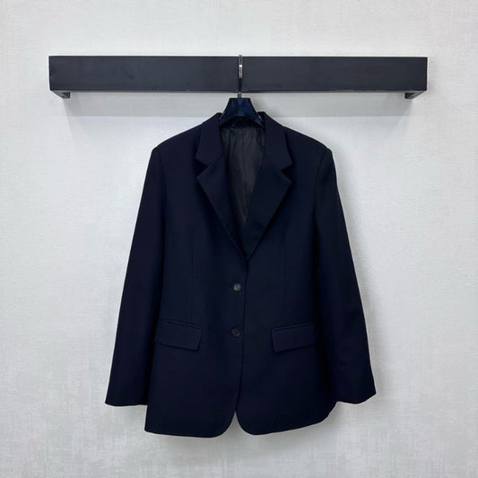 Prada black single-breasted blazer