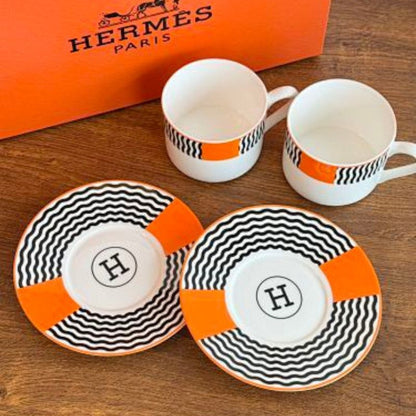 Hermès "Light Luxury Line" afternoon tea and coffee collection.