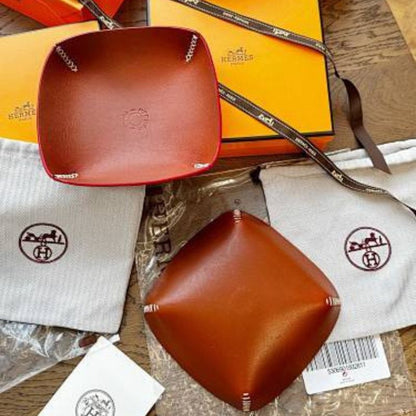 Hermès leather change trays