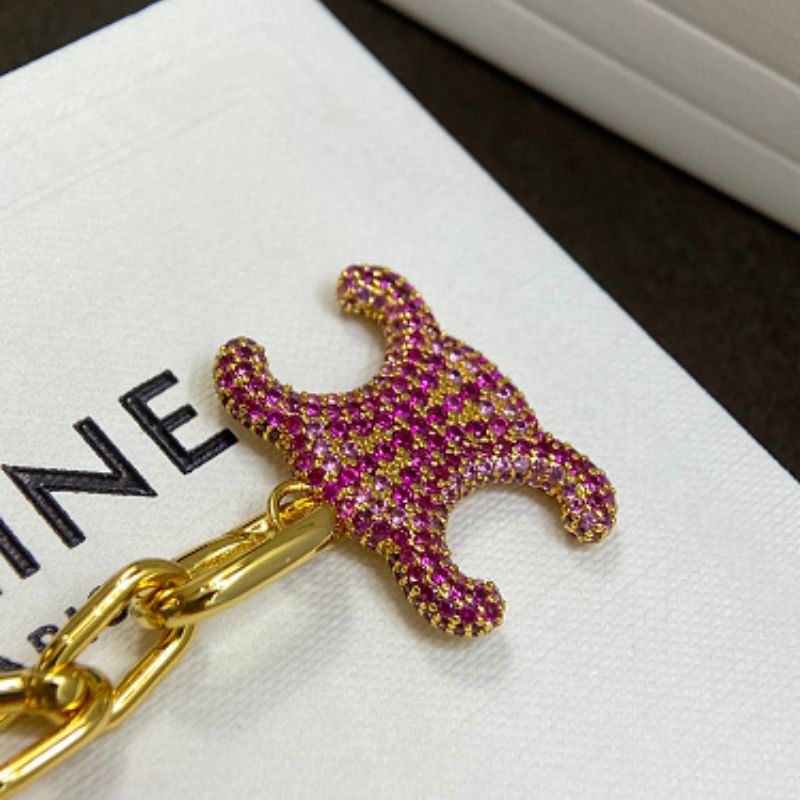 Celine Triomphe Cubic Necklace