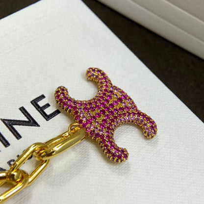 Celine Triomphe Cubic Necklace