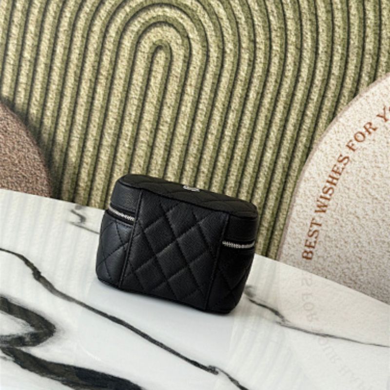 Chanel Black Lambskin Accessory Case,
