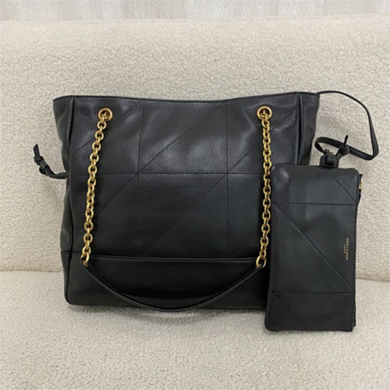 Saint Laurent Jamie 4.3 Shopping Bag in black quilted lambskin.