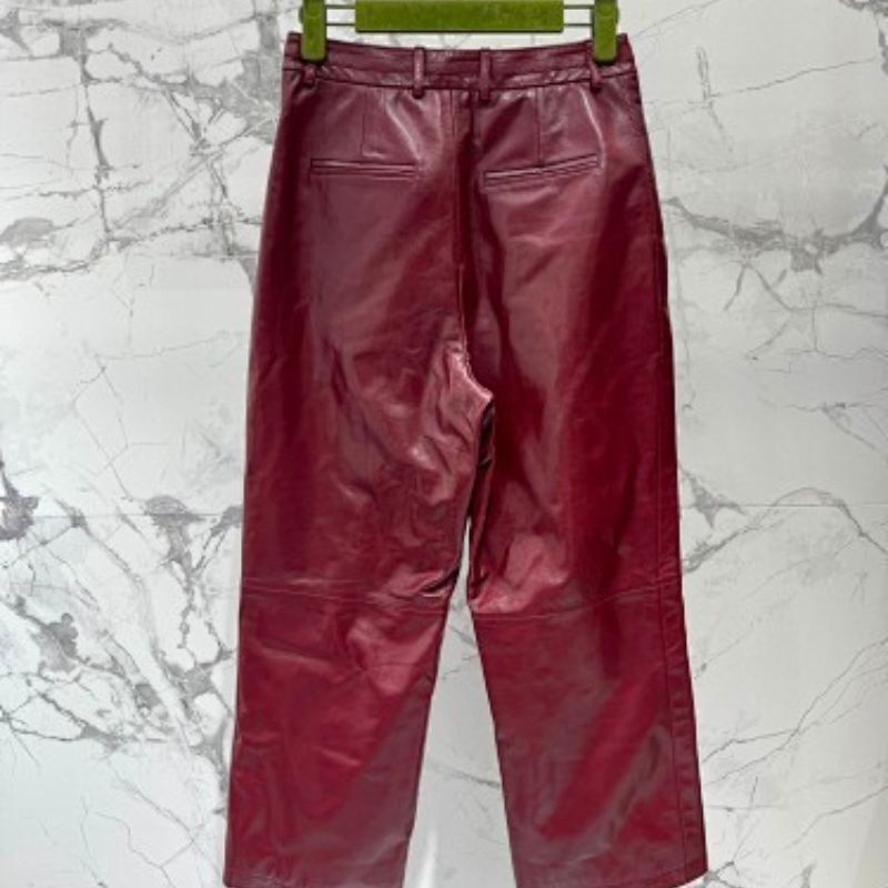 Gucci Leather Pant with Horsebit