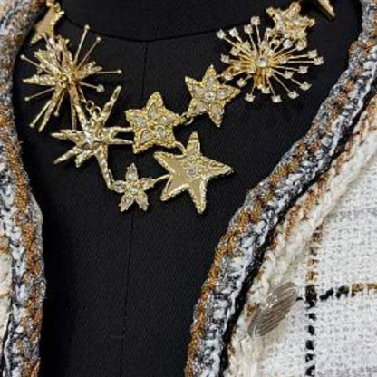 Chanel Comet Burst Star Collar Necklace