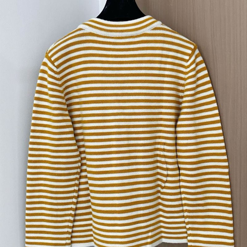 Prada striped wool and cashmere cardigan