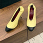 Chanel Lambskin Cap-Toe Ballerina Flats