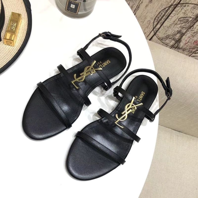 Saint Laurent Cassandra flat sandals