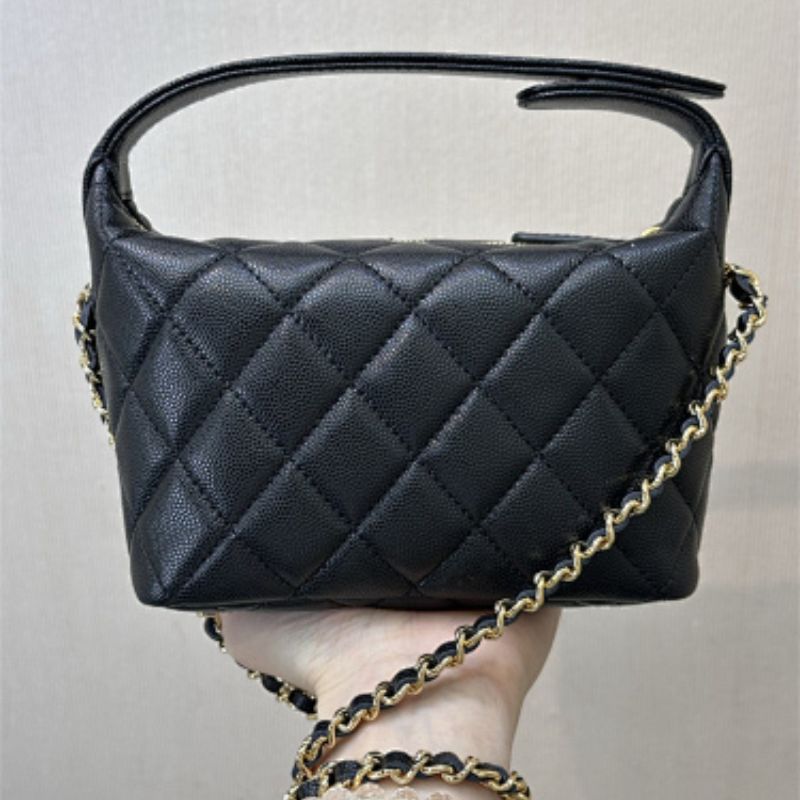 Chanel Classic Quilted Hobo Clutch on Chain.