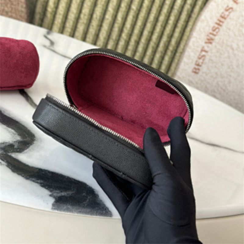 Chanel Black Lambskin Accessory Case,