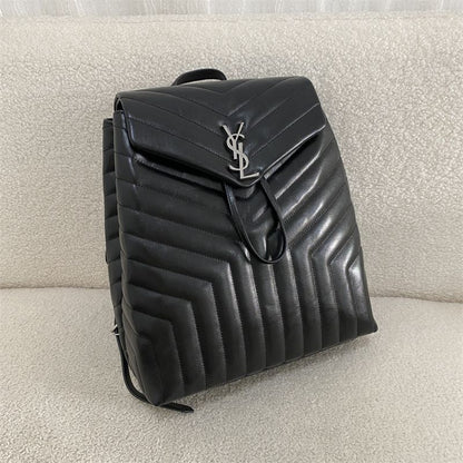 Saint Laurent Loulou backpack.