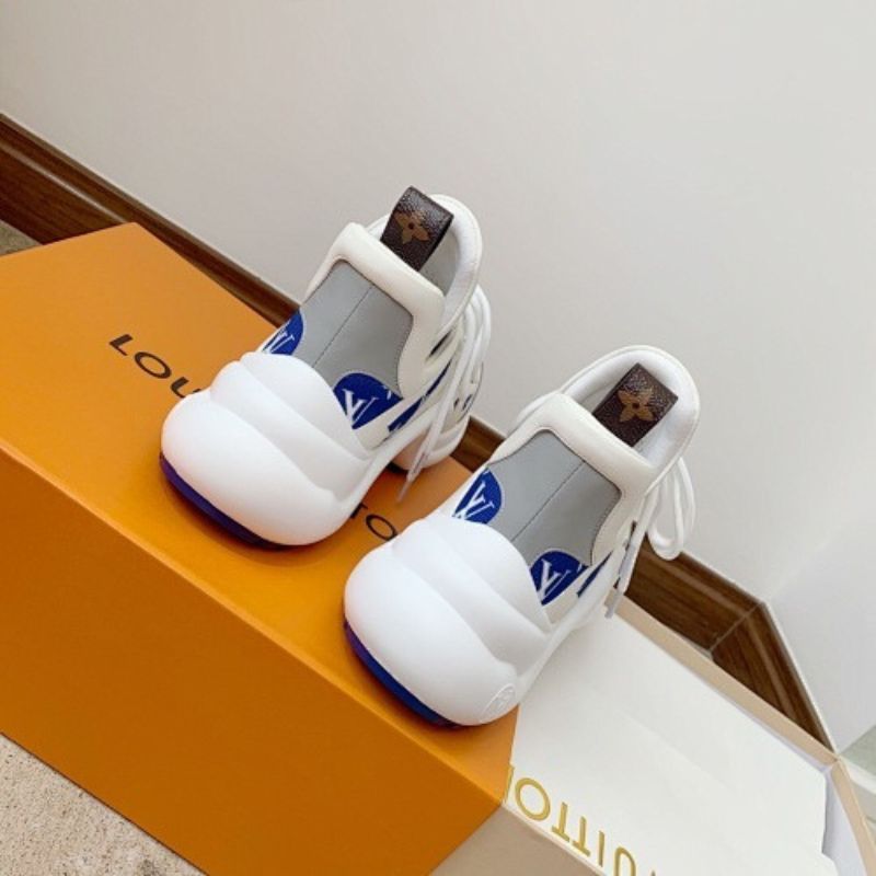 Louis Vuitton LV Archlight Sneakers in the white and blue Monogram
