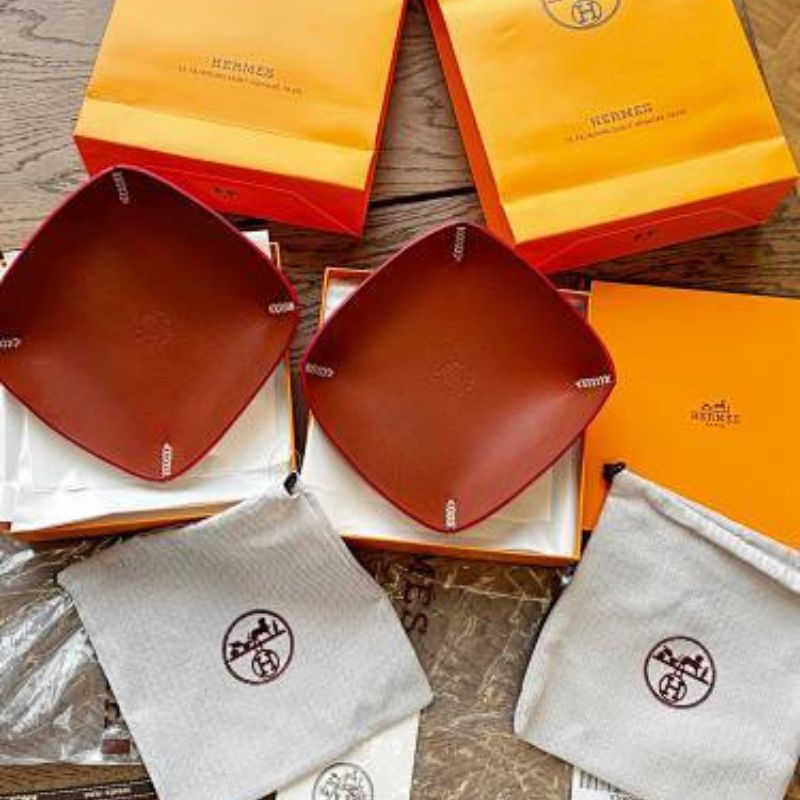 Hermès leather change trays