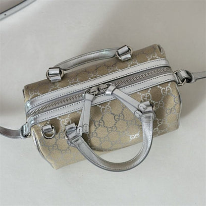Gucci GG Emblem small Boston bag.