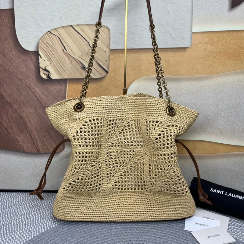 Saint Laurent Jamie Shopping bag in raffia