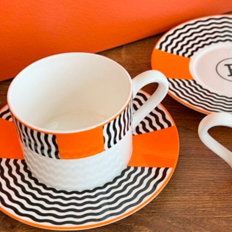 Hermès "Light Luxury Line" afternoon tea and coffee collection.