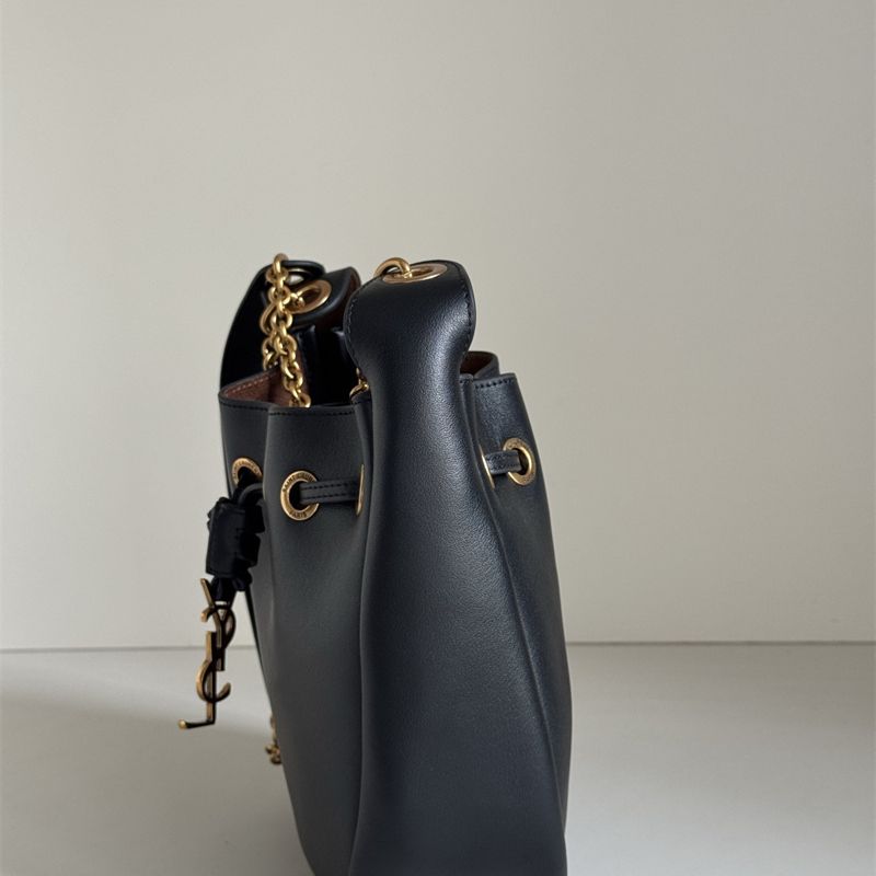 Saint Laurent Cassandre drawstring leather shoulder bag