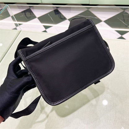 Prada Medium Re-Nylon and Saffiano Leather Messenger Bag.