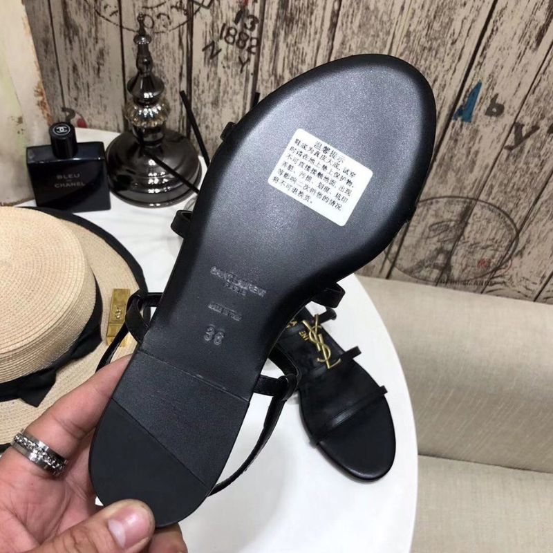 Saint Laurent Cassandra flat sandals