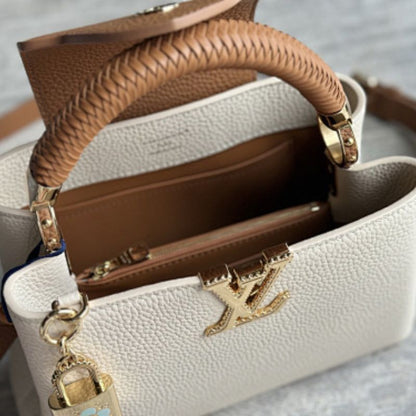 Louis Vuitton Capucines BB in Cream/Arizona Beige